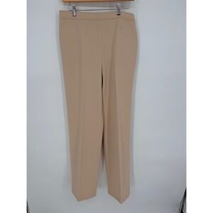 Givenchy Sport Vintage Beige High Waisted Straight Leg Trousers Size 14 Tan